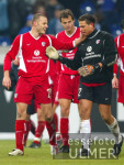 Fussball Bundesliga: Schalke - Lautern, Jubel FCK