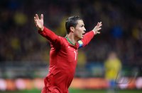 Fussball WM Qualifikation 2014 Playoff: JUBEL Cristiano Ronaldo (Portugal)