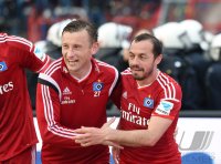 Fussball, 1. Bundesliga  Saison 2014/2015 Relegation: Karlsruher SC - Hamburger SV