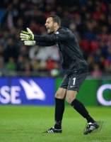 Fussball International WM Quali 2014:  Torwart Samir Handanovic (Slowenien)