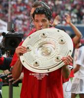 Fussball 1.Bundesliga JUBEL  FC Bayern Muenchen