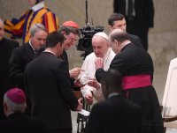Rom Generalaudienz; Rainer Maria Kardinal Woelki, Erzbischof von Koeln mit Papst Franziskus I.