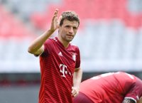 Fussball 1. Bundesliga Saison 21/22: Teampraesentation FC Bayern Muenchen