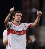 FUSSBALL  UEFA Europa League  10/11:  JUBEL  Christian Gentner (VfB Stuttgart)