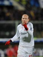 FUSSBALL  International CHL 09/10 : JUBEL ROBBEN (FC Bayern  Muenchen)