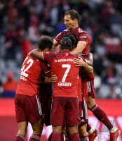 Fussball 1. Bundesliga Saison 21/22: FC Bayern Muenchen -  Hertha BSC Berlin