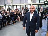 Streitgespraech OB Boris Palmer und AfD Landesvorsitzender Markus Frohnmaier in Tuebingen