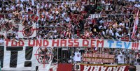 Fussball 1. Bundesliga : FC Bayern Muenchen / TSV 1860 Muenchen Fanprotest