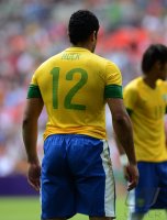 FUSSBALL Olympia 2012 FINALE: Brasilien - Mexiko