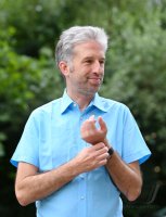 Oberbuergermeister Boris Palmer (Die Gruenen) besucht die Firma BLUEmobility