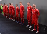 Fussball 1. Bundesliga 2012/2013:  Fototermin beim  FC Bayern Muenchen