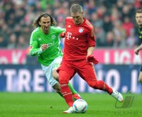 Fussball 1. Bundesliga, Saison 2011/2012:  FC Bayern Muenchen - VfL Wolfsburg