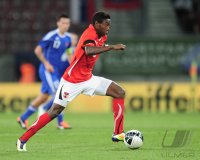Fussball International  Testspiel:  David Alaba (Oestrreich)  am Ball