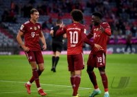 Fussball 1. Bundesliga Saison 21/22: FC Bayern Muenchen -  Hertha BSC Berlin