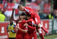 Fussball 2. BUNDESLIGA 13/14 : JUBEL Marcel Gaus (1. FC Kaiserslautern)