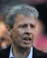 Fussball 1. Bundesliga :  Trainer Lucien Favre (Borussia Moenchengladbach)