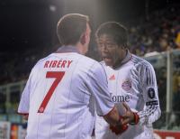 FUSSBALL  International CHL 09/10 : JUBEL; RIBERY und ALABA (FC Bayern  Muenchen)