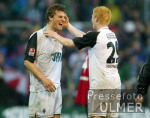 Fussball 1. Bundesliga: Gladbach - Leverkusen, Jubel BMG