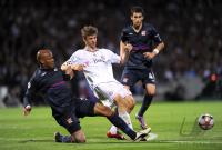 FUSSBALL  International CHL 09/10: Olympique Lyon - FC Bayern  Muenchen