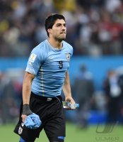 FUSSBALL WM 2014: JUBEL Luis SUAREZ (Uruguay)