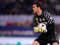 FUSSBALL SERIE A:  Torwart Julio Cesar (Inter Mailand)