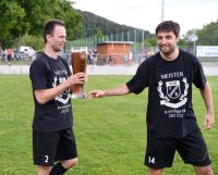 Fussball Kreisliga B 6  21/22:  SGM Kiebingen / Buehl  feiert die Meisterschaft