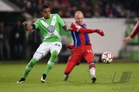 Fussball, 1. Bundesliga  Saison 2014/2015: VfL Wolfsburg - FC Bayern Muenchen