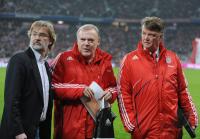 Fussball 1. Bundesliga  09/10   Co Trainer  Gerland (FC Bayern) un Trainer Van Gaal (FC Bayern)