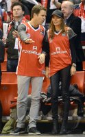 Basketball 1. Bundesliga 2012/2013:  Oliver Bierhoff mit Frau Clara