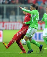 Fussball 1. Bundesliga, Saison 2011/2012:  FC Bayern Muenchen - VfL Wolfsburg