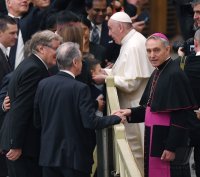 Rom Generalaudienz; Ottmar Hitzfeld bei einer Audienz bei Papst Franziskus I.