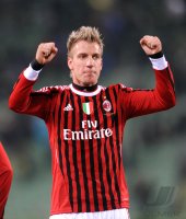 FUSSBALL SERIE A:  JUBEL Maxi Lopez (AC Mailand)