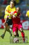 Fussball 1. Bundesliga: Dortmund - Bayern, Zweikampf