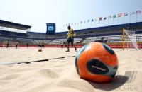 Training of the Brazilean National Beach Soccer Team