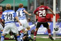 Fussball 1. Bundesliga: Duisburg - Hamburg, Eigentor Moehrle