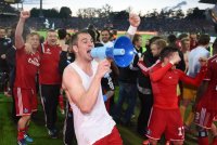 Fussball, 1. Bundesliga  Saison 2014/2015 Relegation: Karlsruher SC - Hamburger SV