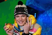 Olympische Spiele 2010 VANCOUVER:  JUBEL RIESCH - SKI ALPIN  FRAUEN