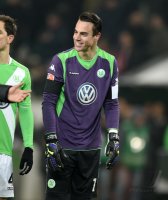 Fussball, 1. Bundesliga  Saison 2014/2015: VfL Wolfsburg - FC Bayern Muenchen