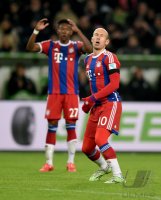 Fussball, 1. Bundesliga  Saison 2014/2015: VfL Wolfsburg - FC Bayern Muenchen