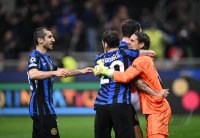 FUSSBALL CHAMPIONS LEAGUE SAISON 24/25
Viertelfinal Rueckspiel, Inter Mailand - FC Bayern Muenchen