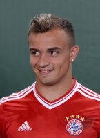 Fussball 1. Bundesliga 2013/2014:  Fototermin beim  FC Bayern Muenchen