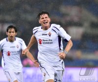 FUSSBALL Coppa Italia Viertelfinale 14/15: JUBEL Mario Gomez (AC Florenz)