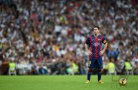Fussball Primera Division El Clasico 14/15: Lionel Messi (Barca)