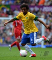 FUSSBALL Olympia 2012 Maenner: Brasilien - Weissrussland