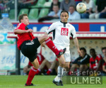 Fussball 1. Bundesliga: Leverkusen - Bielefeld, Zweikampf