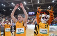 Basketball 1. Bundesliga 2012/2013:  Walter Tigers Tuebingen - FC Bayern Muenchen