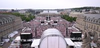 Fussball DFB Pokal Finale 24/25: Arminia Bielefeld - VfB Stuttgart, Public Viewing auf dem Schlossplatz