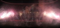 Fussball 1. Bundesliga, Saison 2011/2012:  Feuerwerk mit Lasershow in der Allianz Arena
