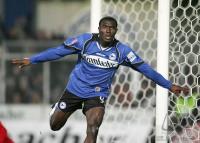 Fussball 1. Bundesliga: Bielefeld - Bayern, Jubel Bielefeld