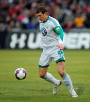 FUSSBALL, 1. BUNDESLIGA, 24. Spieltag: VfL Wolfsburg, DZEKO